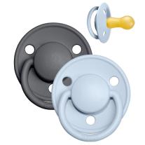 Bibs каучукова залъгалка De Lux Iron & Baby Blue р-р 1 (0-6м)