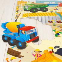 Galt Toys, Гигантски пъзел за под, Строителни машини