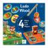 Djeco - 4 игри в 1 - Ludo wood