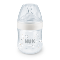NUK NATURE SENSE Temperature Control шише РР 150мл. силиконов биберон р-р S, бяло