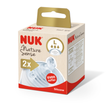 NUK NATURE SENSE биберон за храна силикон L, 2бр. Softer