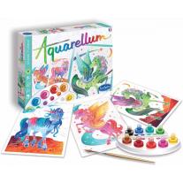 Sentosphere комплект за оцветяване с бои Aquarellum голям формат Еднорози 