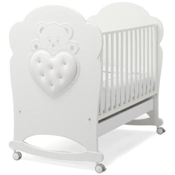 Erbesi дървено легло Elite Bianco