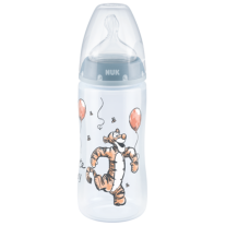 NUK First Choice РР шише Temperature control 300мл силикон 0-6. Disney + box син