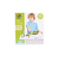 Moni Toys дървен салатен сет 4303