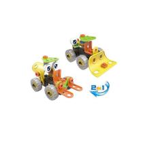 Hoogar Kids, Трактор и Мотокар - пластмасов конструктор, 2 в 1, 46 части