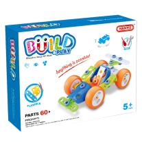 Hoogar Kids, Състезателна кола, пластмасов конструктор, 60 части