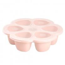 BEABA Силиконова форма за храна 6 х 90 мл pink