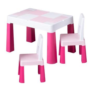 Tega Baby Комплект маса с 2 столчета цветни pink