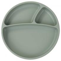 Minikoioi Portions силиконова чиния с вакуум - River Green