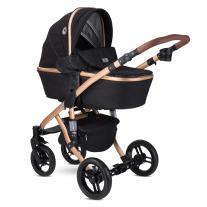 Lorelli Комбинирана количка RIMINI Premium Black STARS