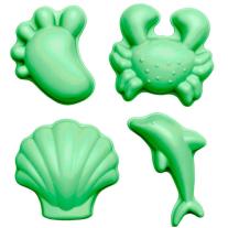 Scrunch Рециклируеми силконови формички 4 броя Pastel Green