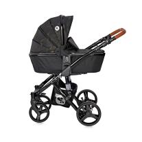Lorelli Комбинирана количка RIMINI с кош за новородено FOREST Green&Black