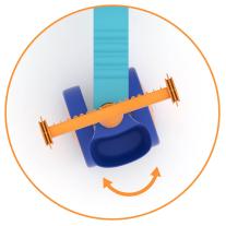 Chillafish Колело за яздене ItsiBitsi Blocks, Оранжево/Син