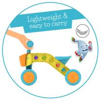 Chillafish Колело за яздене ItsiBitsi Blocks, Жълто