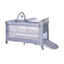 Lorelli Детска кошара TORINO 2 Нива Плюс Silver BLUE