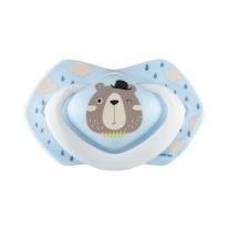 Canpol Комплект силиконови залъгалки със симетрична форма 2 бр, Bonjour Paris 0-6 м blue