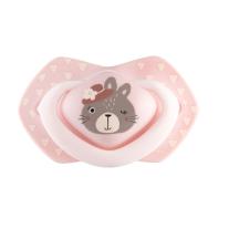 Canpol Комплект силиконови залъгалки със симетрична форма 2 бр, Bonjour Paris 0-6 м pink