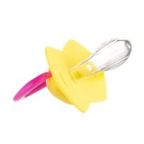 Canpol Комплект силиконови залъгалки със симетрична форма 2 бр, Neon Love 6-18 м pink