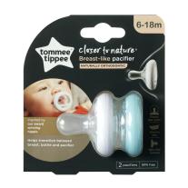 Tommee Tippee Ортодонтични залъгалки Breast-Like 6-18м. (2 бр./оп.)