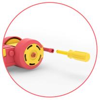 Chillafish Колело за балансиране BMXIE MOTO, Червено