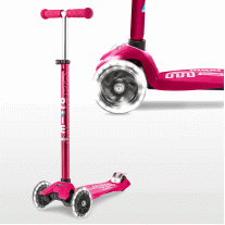 Micro Тротинетка - Maxi Deluxe LED Pink