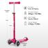 Micro Тротинетка - Maxi Deluxe LED Pink