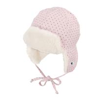 Sterntaler Зимна детска шапка, тип ушанка с мека плюшена подплата с връзки, 4402021-702
