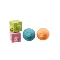 Sophie-la-giraffe Комплект цветни кубчета и топки "So Pure"