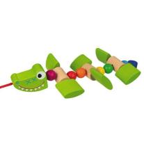 Goki Детска играчка - Крокодил за дърпане 