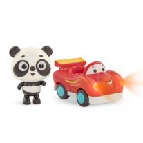 Battat Комплект автомобил и фигурка – Спортен автомобил и панда