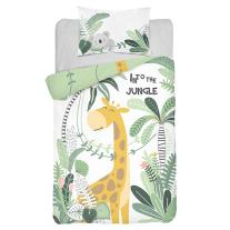 Detexpol Спален двулицев комплект , бамбук за бебешко креватче (2 части) жираф