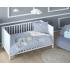 Detexpol Спален двулицев комплект , бамбук за бебешко креватче (2 части) сини хипопотами
