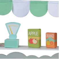Moni Toys Дървен супермаркет с комплект продукти - 4425