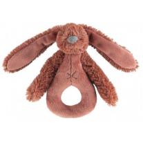 Happy Horse плюшена играчка - дрънкалка зайчето Richie кафяво 18 см
