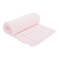 Kikkaboo Плетено памучно одеяло Light Pink