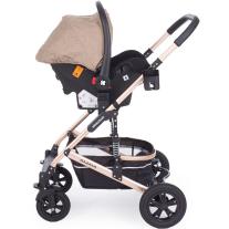 KIKKA BOO Комбинирана количка 3 в 1 с трансф.седалка Amaia All Black