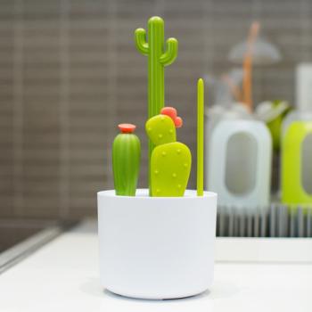 BOON Комплект четки за почистване на бутилки сламки, биберони и др. CACTI B11326