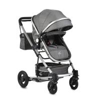 Moni Комбинирана детска количка Gigi с люлеещ механизъм тъмно сива