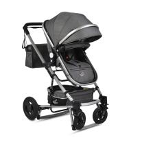 Moni Комбинирана детска количка Gigi с люлеещ механизъм тъмно сива