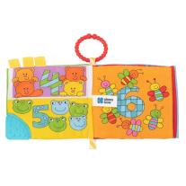 Kikka boo Образователна текстилна книжка с чесалка 123 31201010207