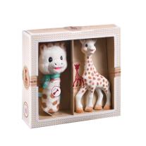 Sophie-la-giraffe, подаръчен комплект Софи жирафчето и плюшена дрънкалка Piu-piu" 