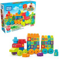 Mega Bloks Игрален комплект , влакче с букви ABC (английска азбука)