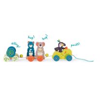 Moulin Roty играчка за дърпане Влак