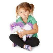 Melissa & Doug - Плюшен бял еднорог Мисти