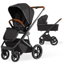 Бебешка комбинирана количка MOON Style Black