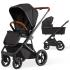 Бебешка комбинирана количка MOON Style Black