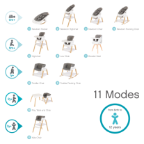 Шезлонг Tutti Bambini Nova - Black