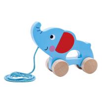 Tooky Toy, Дървена играчка за дърпане, Слонче