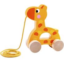 Tooky Toy, Дървена играчка за дърпане, Жирафче